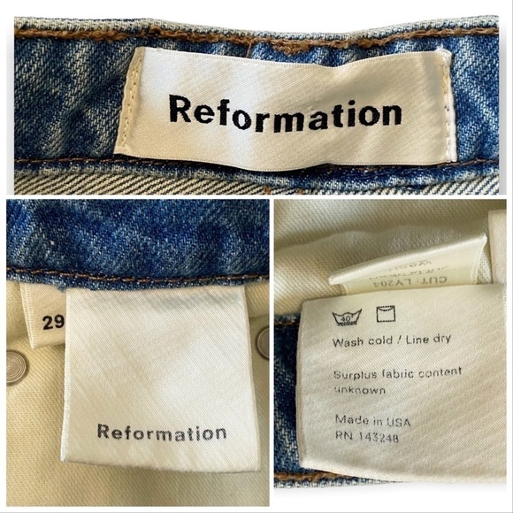 Reformation Jeans Julia High Cigarette Jean Savu, Size 29 - Picture 8 of 10